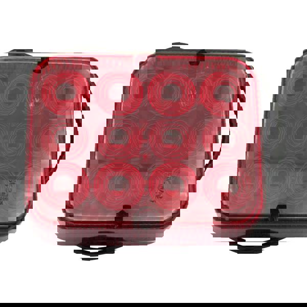 Rear Fog Light LED (12V Tail Lamp Universal Red Car Trailer Square)