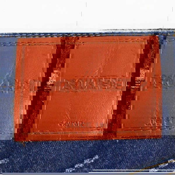 Dsquared2 Roadie Jean Floral Pattern Blue Jeans