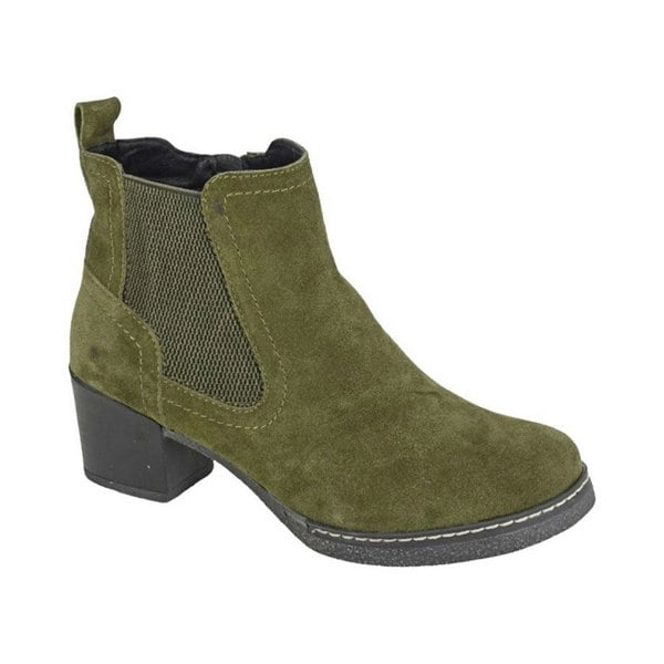 Cipriata Women's Alessina Suede Ankle Boots - Khaki Green