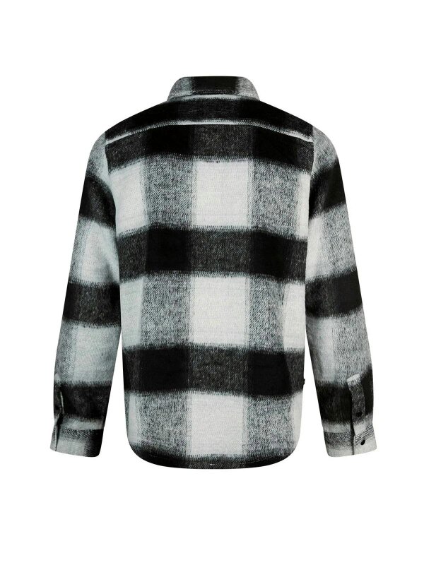 Luke 1977 Ettrick Soft Overshirt - Charcoal Grey Check