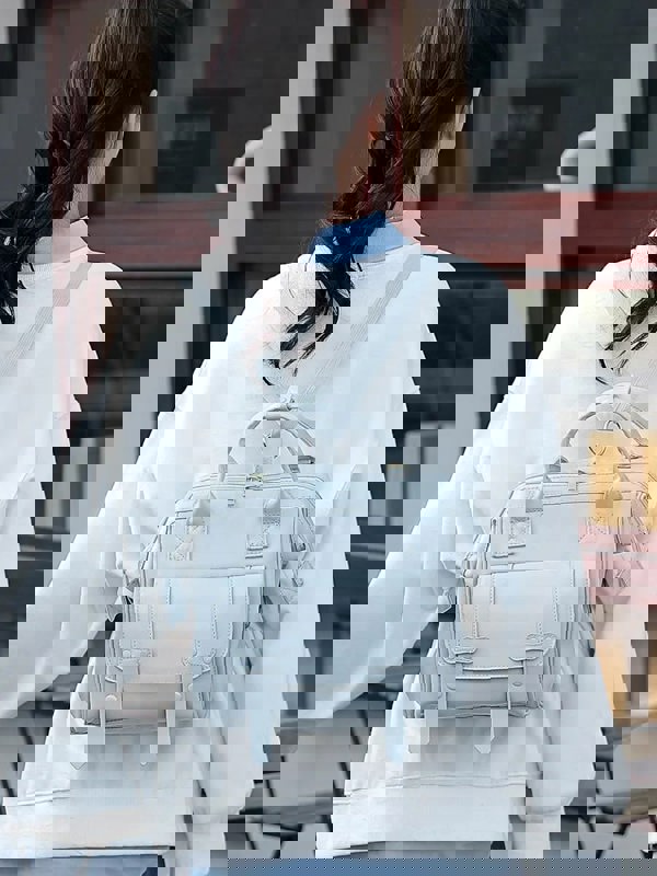 Anymom Mommy Baby Changing Bag Beige Waterproof Backpack