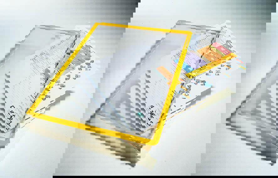 Durable SHERPA Replacement Display Panels | 5 Pack | A4 Yellow