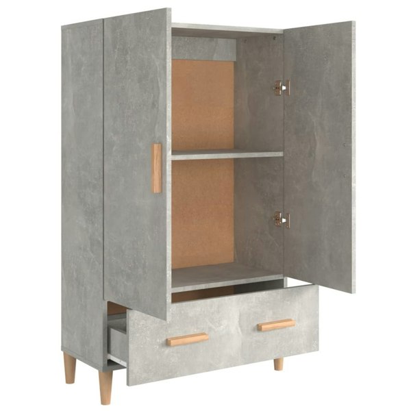 Berkfield Highboard Concrete Grey 70x31x115 cm Engineered Wood