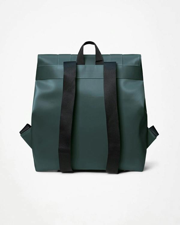 back of a Rains Unisex MSN Bag in 175 Mystique