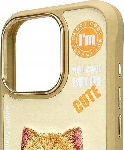 Nimmy Friends Cool & Cute 2.0 Cat Case for iPhone 16 Pro 6.3" Khaki - N-KM-iP16-Pro-05