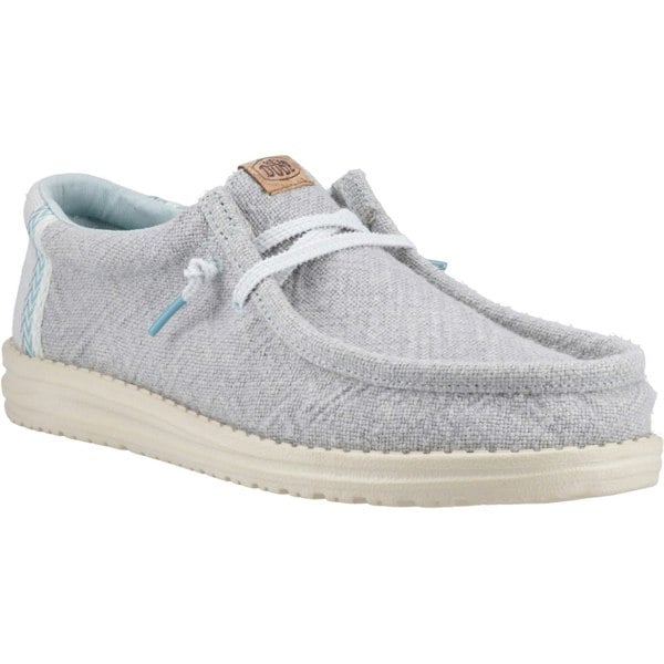 HEYDUDE Wally Jute Jute Men's Cloud Blue/Dawn Blue Moccasins Shoes