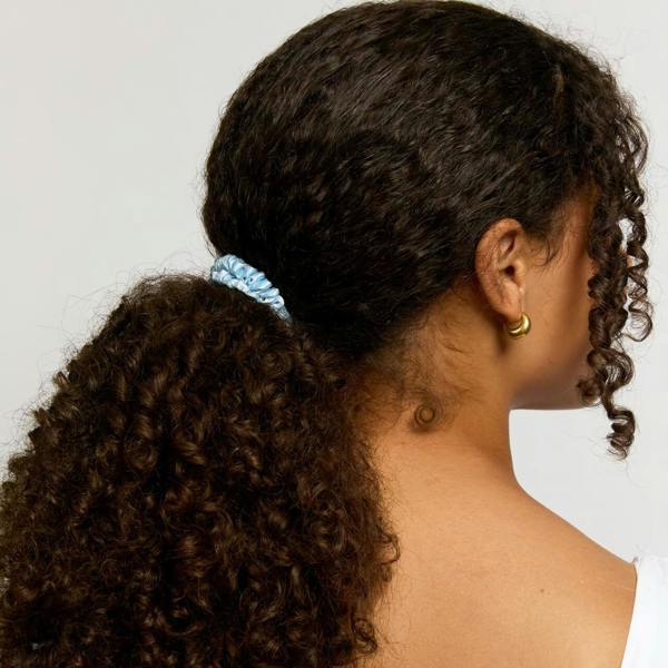 Silver Cloud Beauty Silver Cloud Satin+ Skinny Hair Scrunchie Santorini 5 Pack