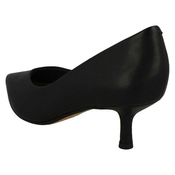 Clarks Ladies Clarks Kitten Heeled Pointed Toe Court Shoes Violet55 Court
