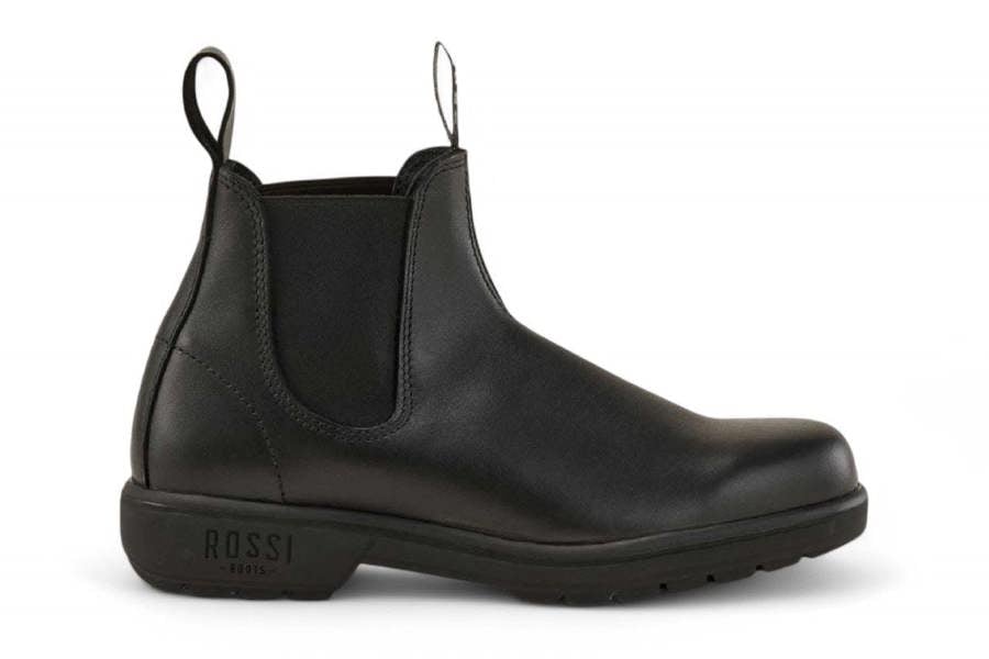Rossi Boots Rossi 301 Endura Black Leather Chelsea Boots
