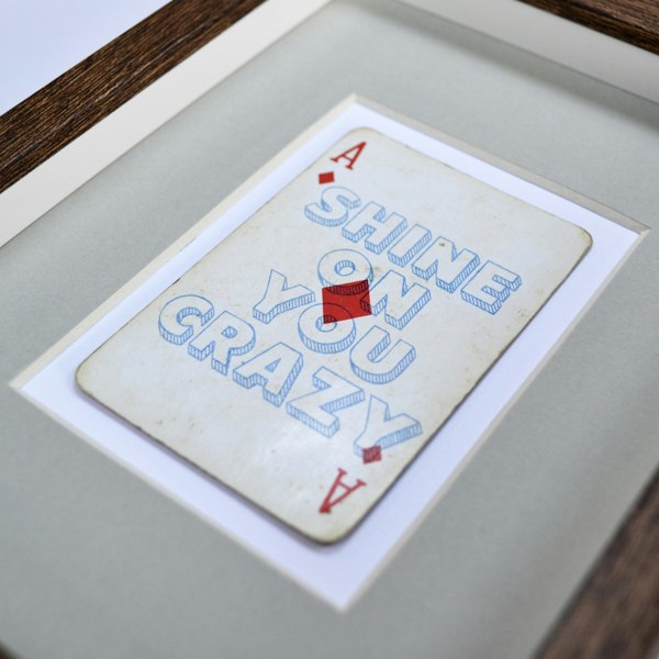 Hands & Hearts Shine on you crazy diamond playing card print