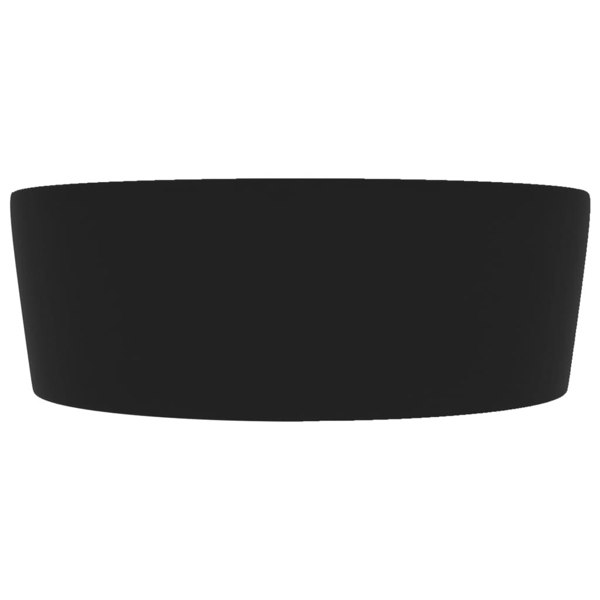 Berkfield Luxury Wash Basin with Overflow Matt Black 36x13 cm Ceramic