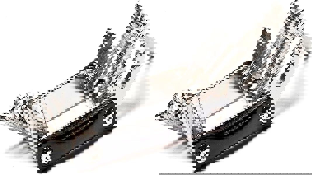 Awe 20 Piece CR-V Special Hardened Steel Micro Multi Function Pocket Tool Black