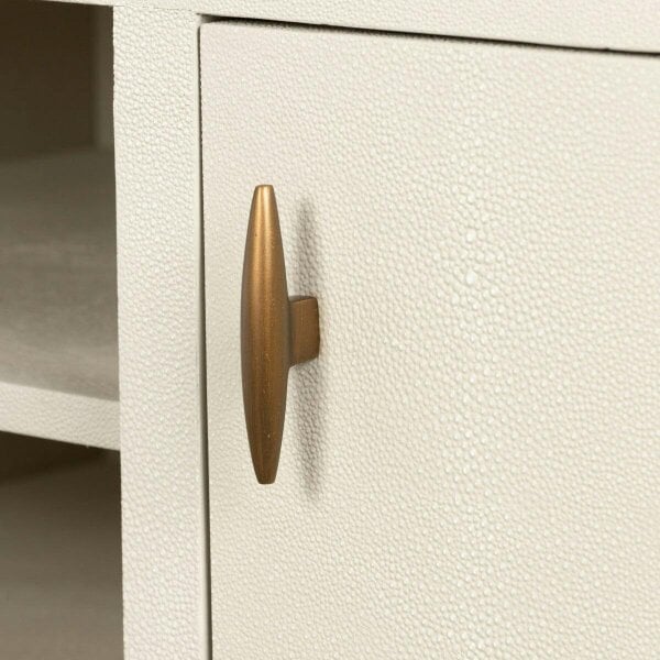 Wyld Haus Curitiba Cream Shagreen 2 Door TV Unit
