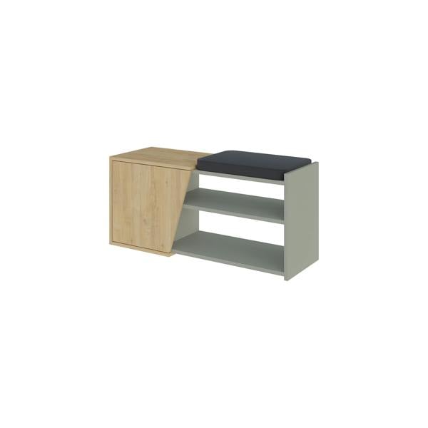 Decortie Modern Fiona Shoe Bench with Storage Space up to 6 Pair Shoes 104.6(W)cm