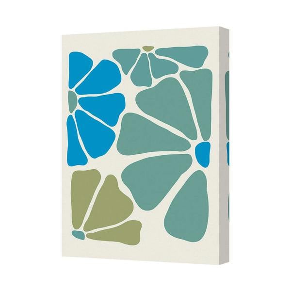 Benjamin Tate Design Abstract Mosaic Canvas Wall Art 8380 Modern Home Decor