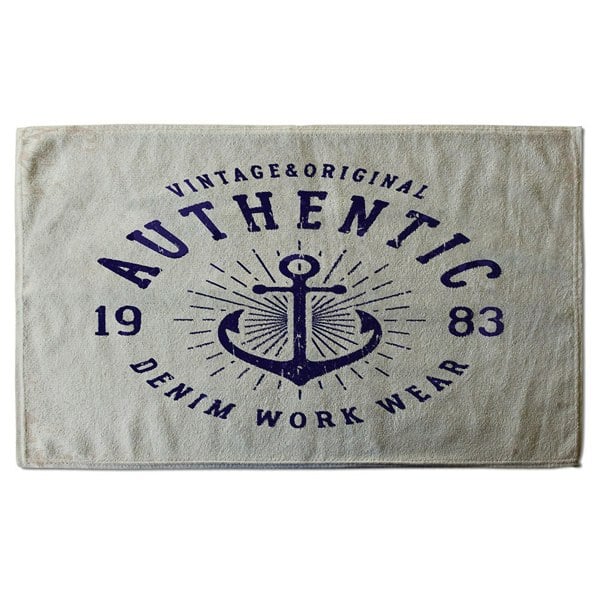 Benjamin Tate Design Vintage Anchor Logo (Bath Towel)