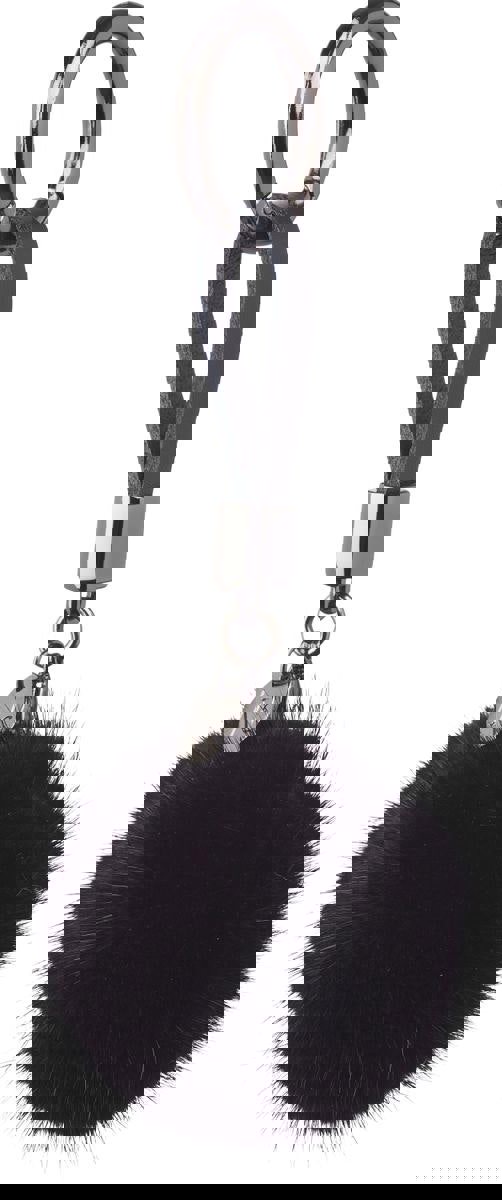 Pom Pom Keyring Black