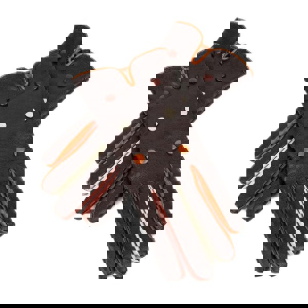 Embassy London Toasty - Dark Brown - Women's quality Italian leather gloves lined with thin wool