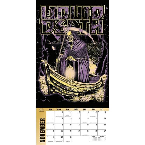 Liquid Death Calendar 2027, Wall Calendars, Month To View, Humour, Gift
