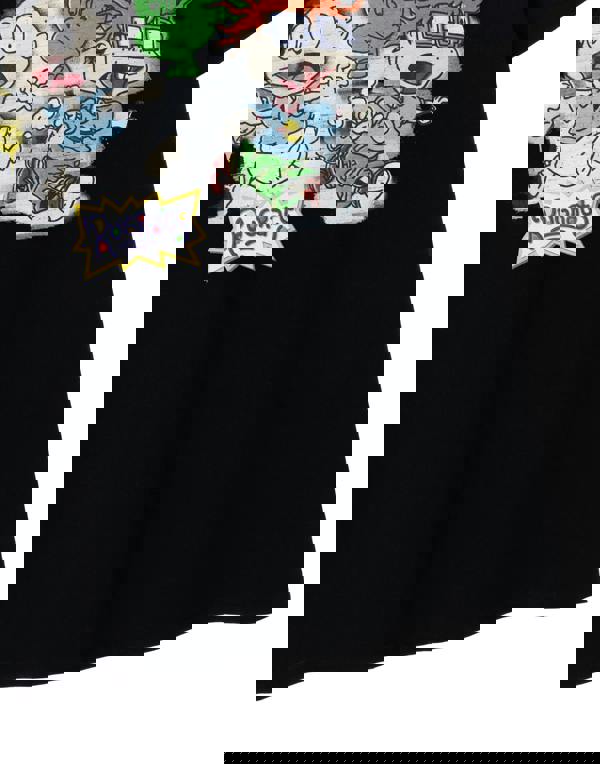 Rugrats Unisex Black Chalky Graphic Short Sleeved T-Shirt