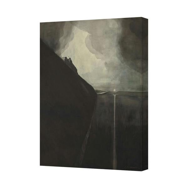 Benjamin Tate Design Moody Landscape Canvas Wall Art Fine Art Print Dark Road Horizon