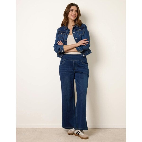 Blue Vanilla Multi Stretch Deep Waistband Trousers