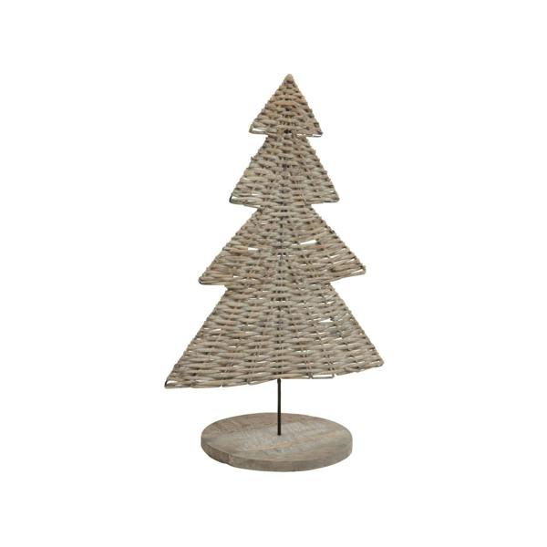 Hill Interiors The Noel Collection Wicker Christmas Decoration - Brown - 