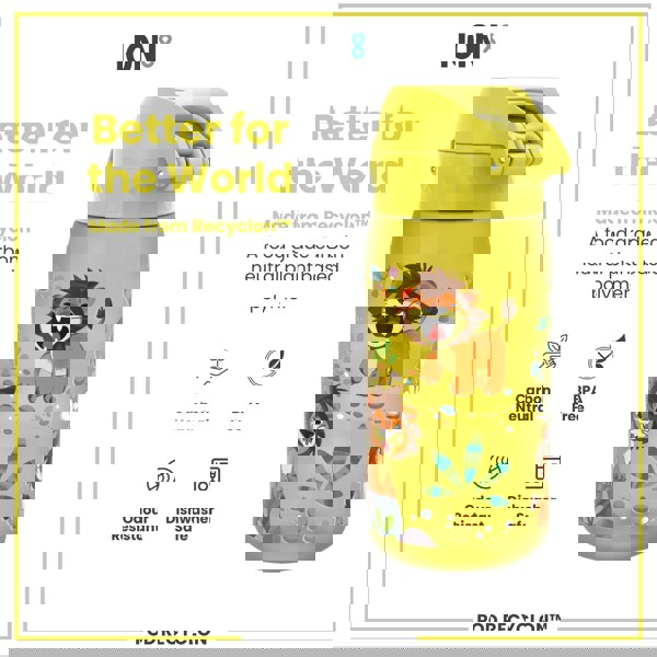 ION8 Leak Proof Kids Water Bottle, Recyclon, Baby Lions, 350ml (12oz)