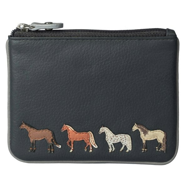 Mala Leather Horse Equestrian RFID Coin Purse – Genuine Leather