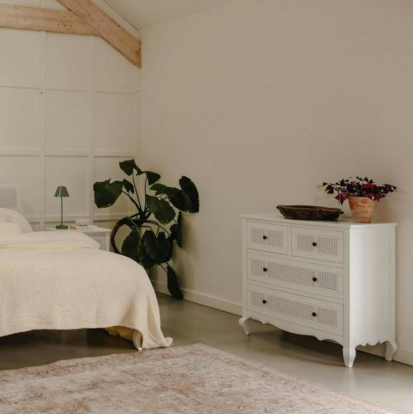 Statement Furniture Louis Chest of Drawers with Rattan Cane Drawers