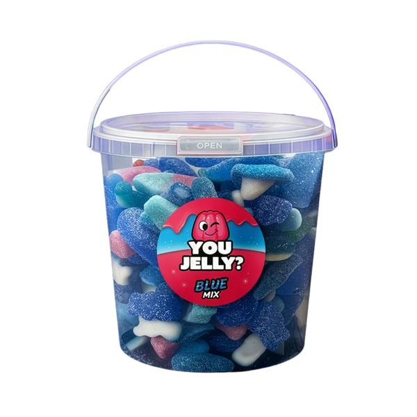 You Jelly 500g Blue Mix Bucket | You Jelly? | Jelly Sweets By Exploded Sweets