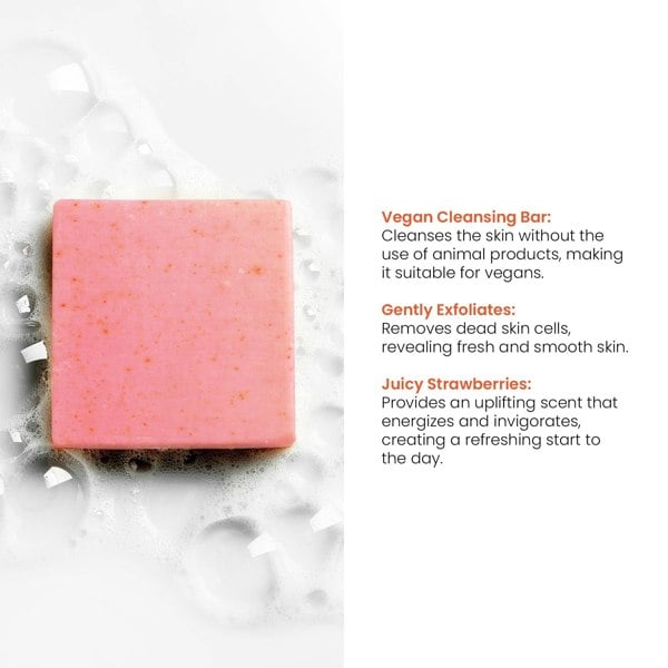 DB546 Dr Botanicals Hydrating Rose Facial Cleansing Bar 100g