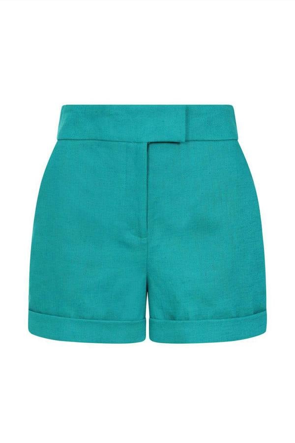 HotSquash Linen Tailored Shorts with Pocket
