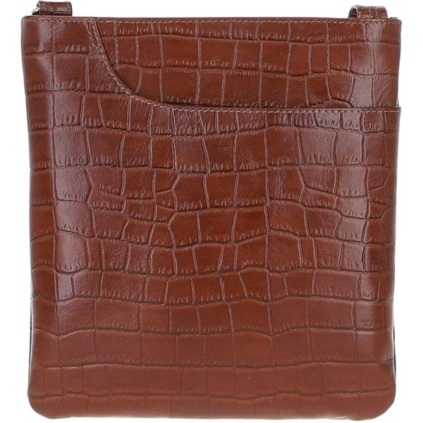 Ashwood Curve Zip Top Leather Cross Body Bag : CURVE