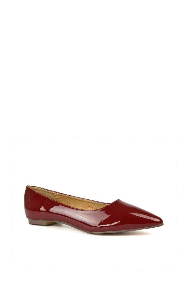 XY LONDON Slip on Pointed Toe Flat Ballerina Pump Shoes