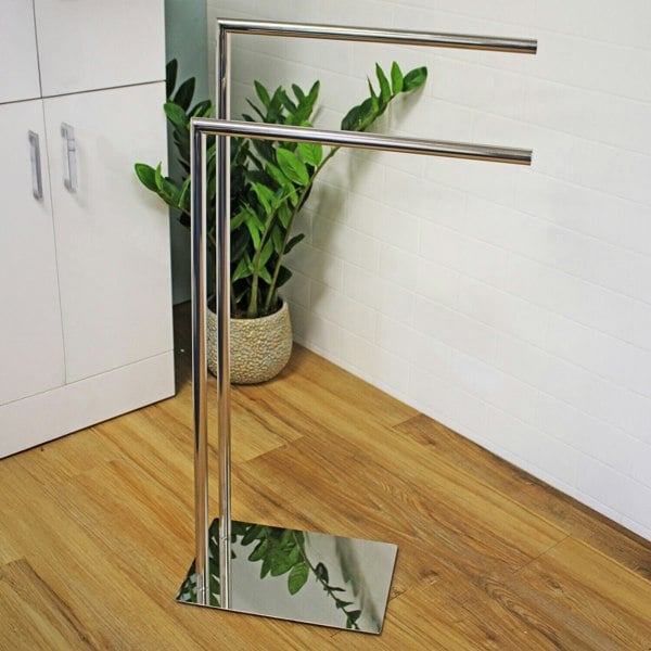 Showerdrape Stamford Stainless Steel Chrome Freestanding Towel Rail