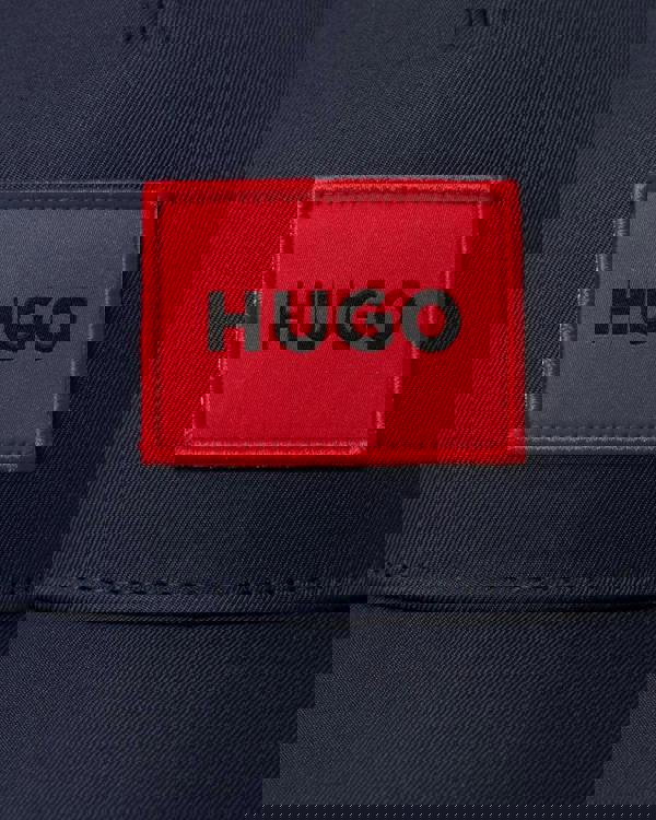 HUGO Kody Mens Logo Patch Cap - Dark Blue 405 - CHO - Designer Mens Hats