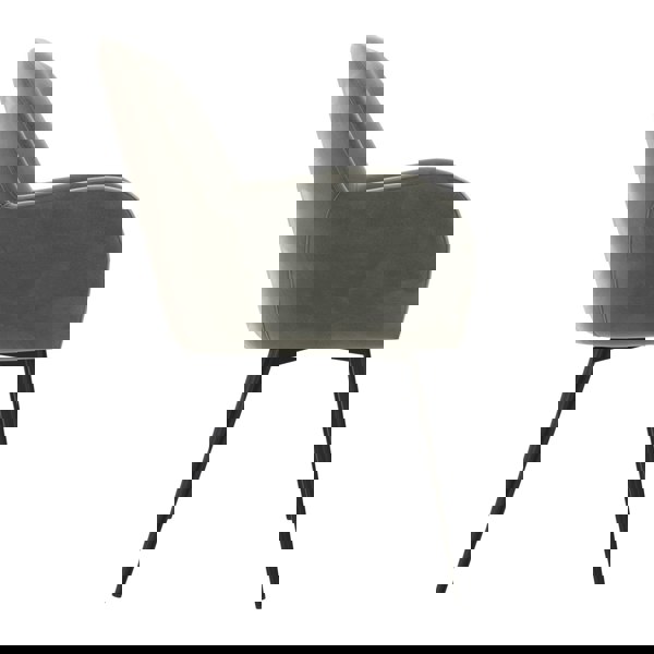 Dorel Home Fitz Dining Chair in Velvet Grey