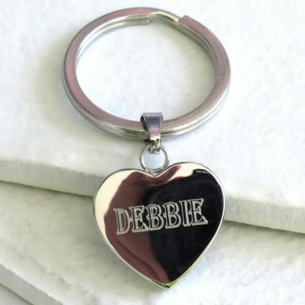Aye Do Gifts Algerian Heart Keyring with Name