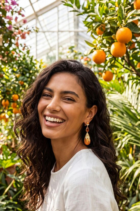 Latelita Carmen Fire Opal Drop Earrings Gold