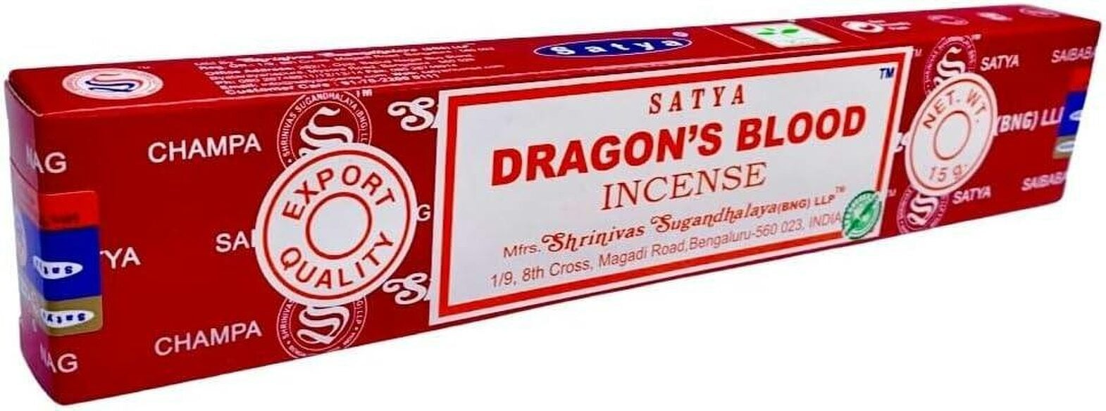Satya Dragon's Blood Incense Sticks, Pack of 12