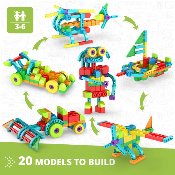 Engino STEM Qboidz Starter Set (1-2 students in plastic box))