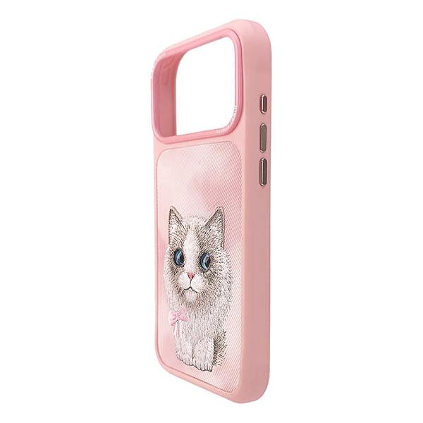 Nimmy Friends Nimmy Big Eye Cute Pet Ragdoll Cat Case with MagSafe for iPhone 17 Pro Max 6.9" Pink - N-XDY-IP17-PRO-MAX-07-D