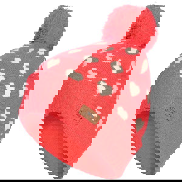 Trespass Girls Jude Pom Pom Beanie - Strawberry