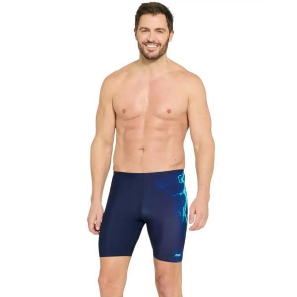 Zoggs Spotlight Mid Swim Jammer - Blue