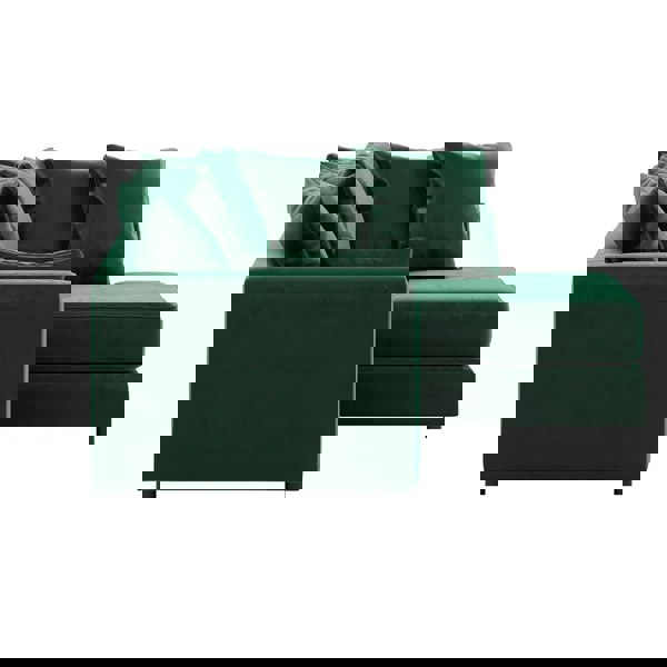 Furnishings For Less Brooklyn Full Foam Plush Velvet Corner Sofa