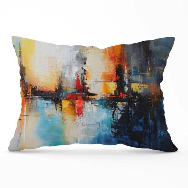 Warren Reed Reflective Splendour: City In Abstract Cushions