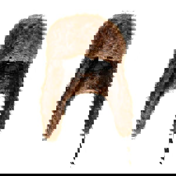 Mountain Warehouse Unisex Adult Furry Bomber Hat - Charcoal - 