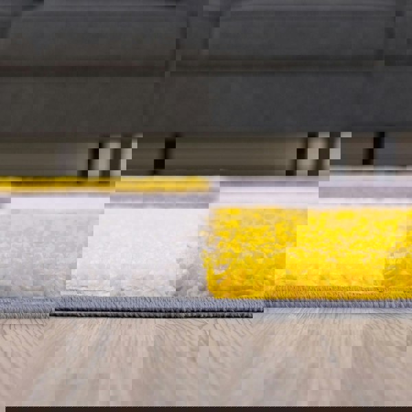 Myshaggy Geometric Yellow Rug