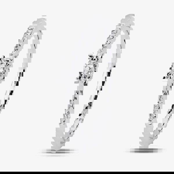 T. H. Baker 9ct White Gold 0.19ct Solitaire Diamond Ring TH010112R